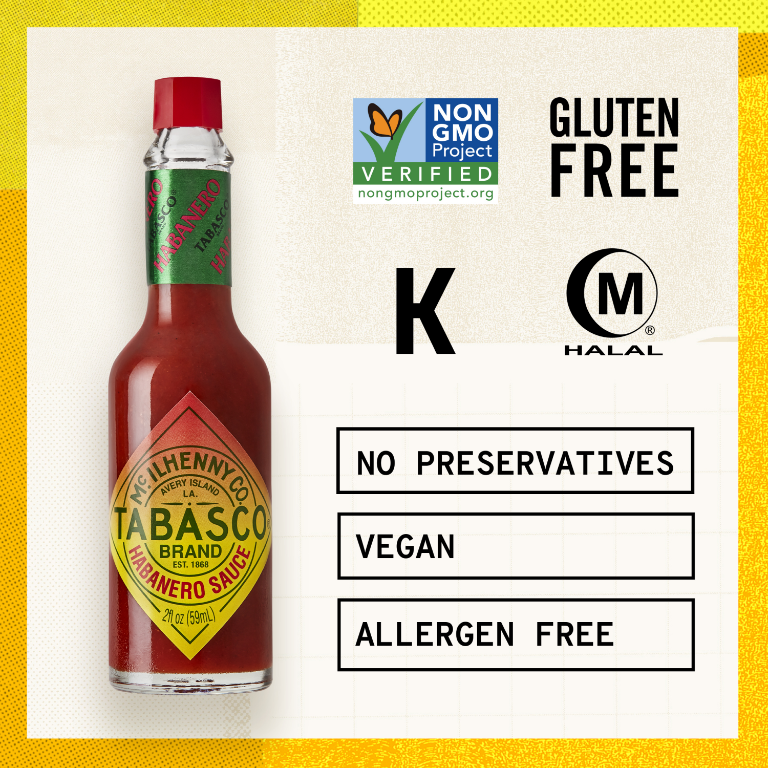 slide 5 of 5, Tabasco TABASCO?Habanero Sauce, 2 oz, 2 fl oz