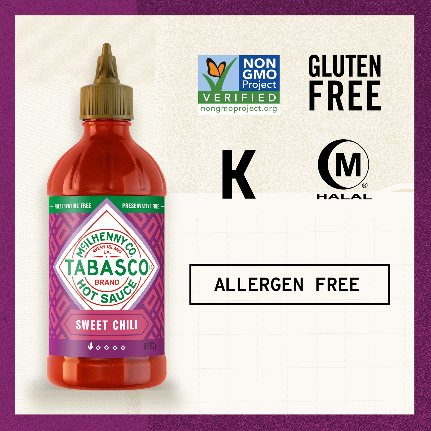 slide 8 of 8, TABASCOSweet Chili, 11 fl oz Squeezable Bottle, 11 oz