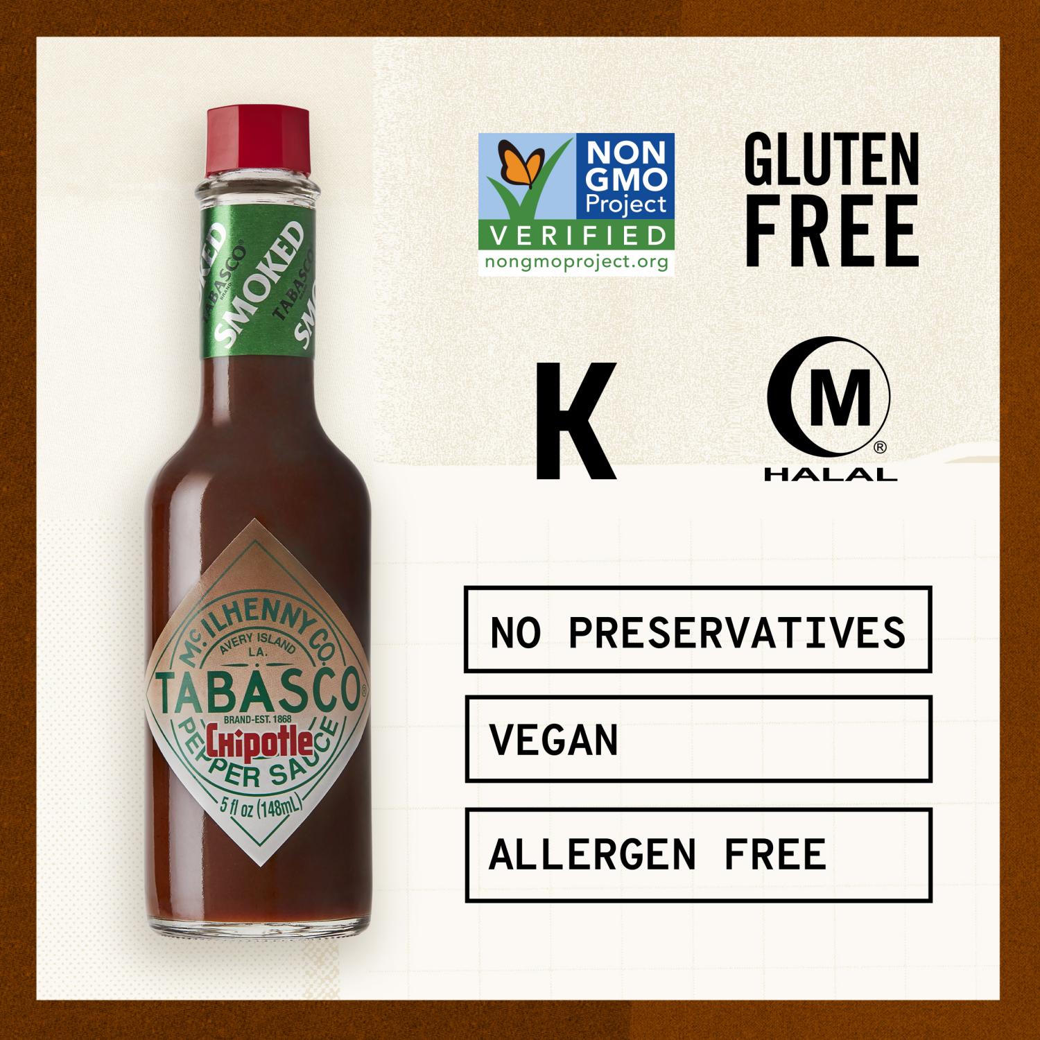 slide 5 of 5, Tabasco TABASCO Chipotle Pepper Sauce, 5 fl oz