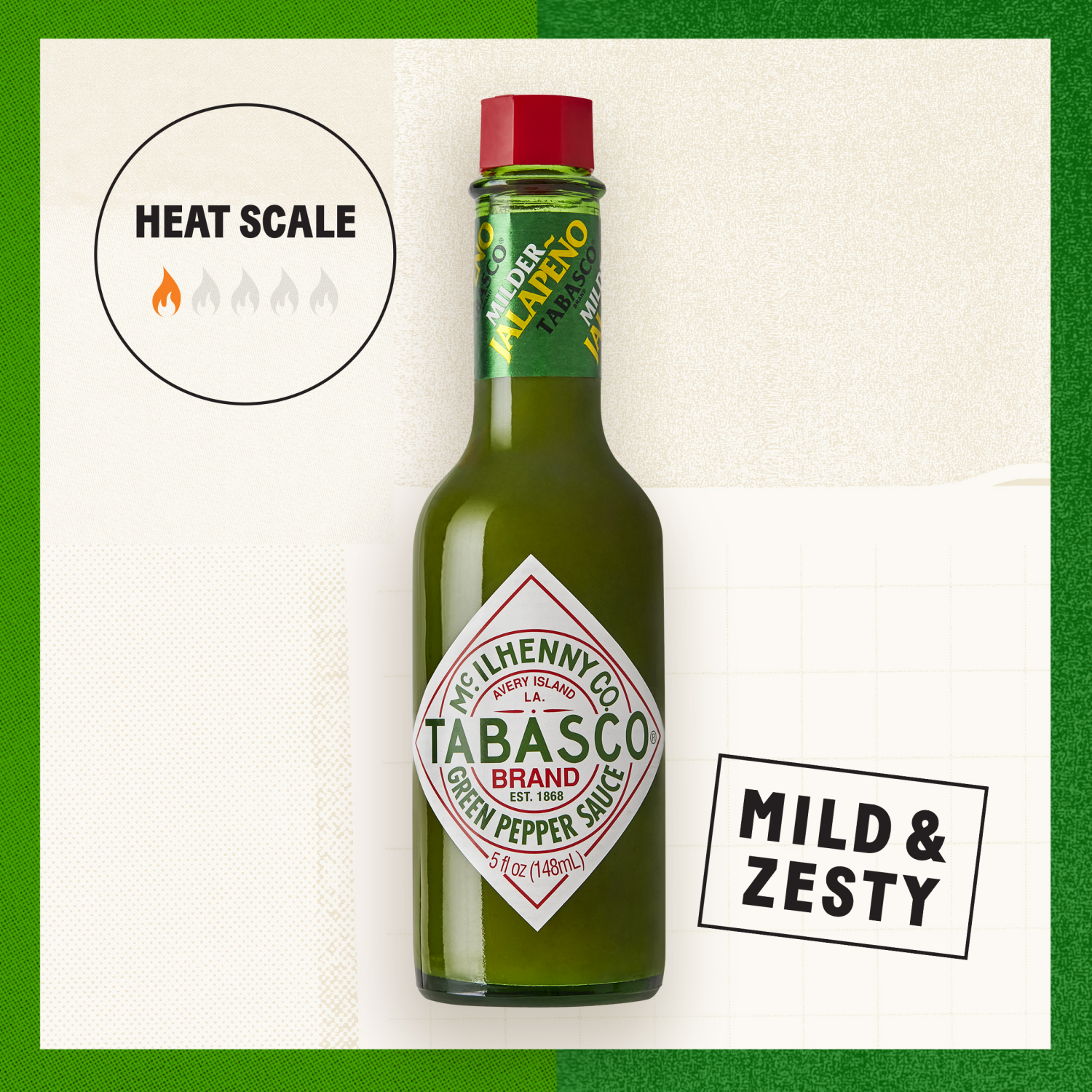 slide 6 of 8, Tabasco TABASCO?Green Pepper Sauce, 5 oz, 5 fl oz