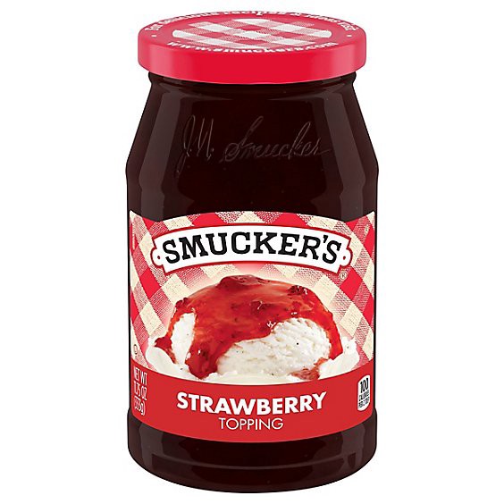 slide 1 of 13, Smuckers Topping Strawberry - 11.75 Oz, 11.75 oz