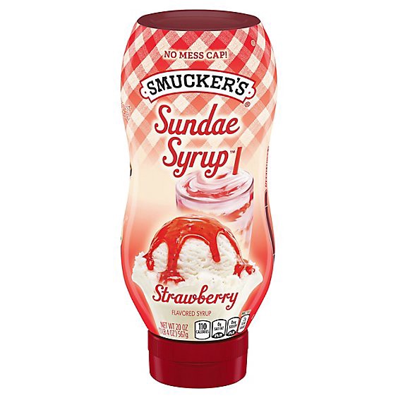 slide 1 of 6, Smuckers Sundae Syrup Flavored Strawberry - 20 Oz, 20 oz