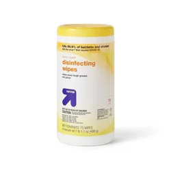 Lemon Scent Disinfecting Wipes - 75ct - up&up™