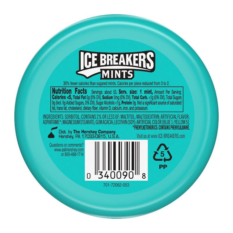 slide 3 of 6, Ice Breakers Wintergreen Sugar Free Mint Candies - 1.5oz, 1.5 oz