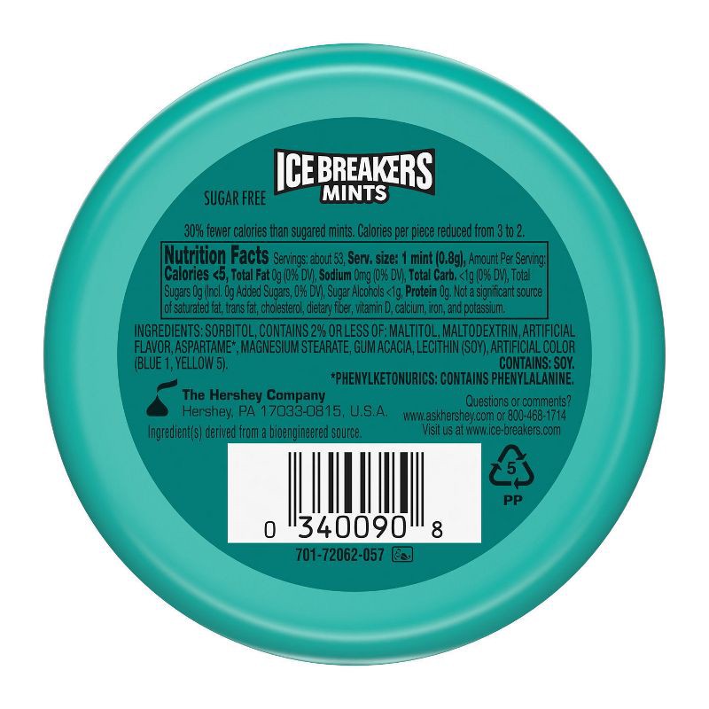 slide 3 of 7, Ice Breakers Wintergreen Sugar Free Mint Candies - 1.5oz, 1.5 oz