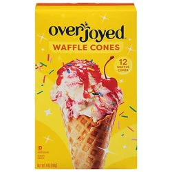 Overjoyed Ice Cream Waffle Cone - 12 Count