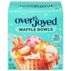 Overjoyed/signature Select Waffle Bowls Sweet Crispy 10 Count - 7 Oz
