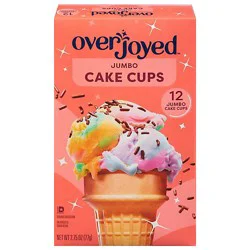 Overjoyed/signature Select Cake Cups Lightly Sweetened Jumbo 12 Count - 2.75 Oz