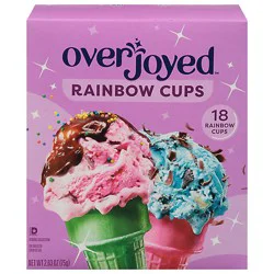Overjoyed/signature Select Cake Cups Lightly Sweetened Rainbow 18 Count - 2.63 Oz