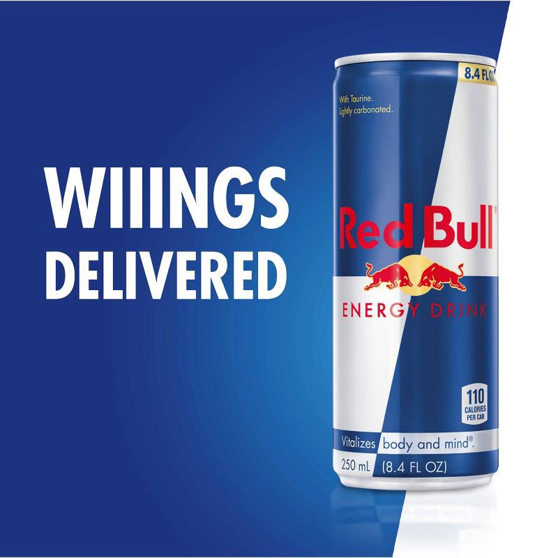 slide 2 of 11, Red Bull Energy Drink - 4pk/8.4 fl oz Cans, 4 ct; 8.4 fl oz