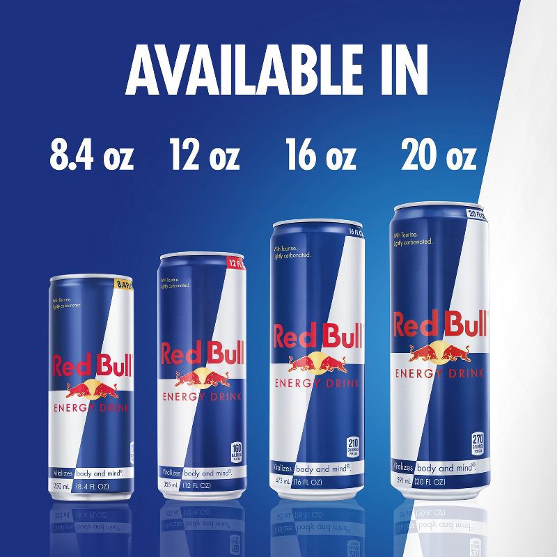 slide 7 of 11, Red Bull Energy Drink - 4pk/8.4 fl oz Cans, 4 ct; 8.4 fl oz