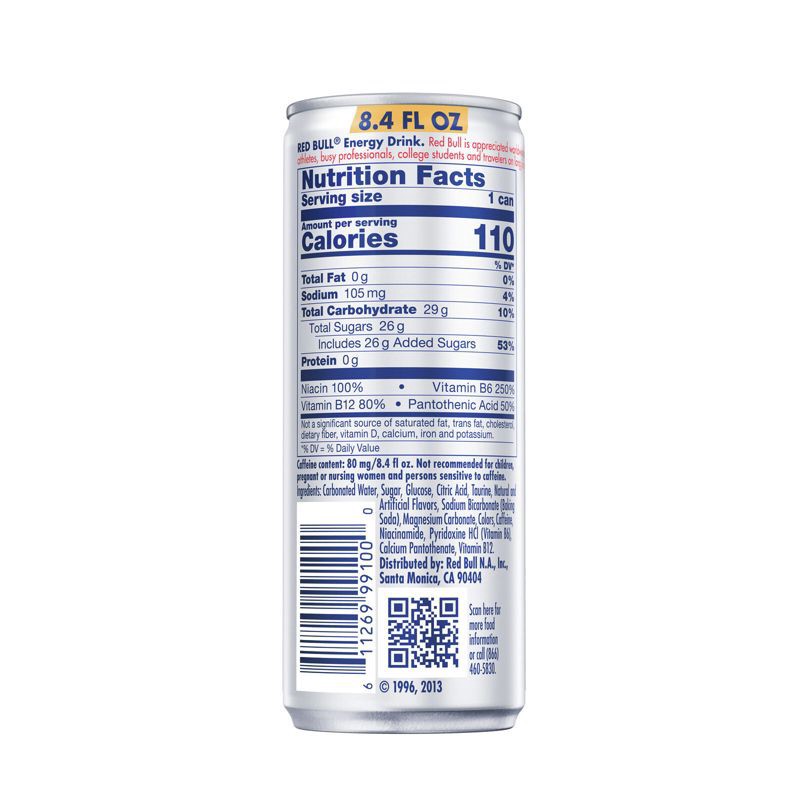 slide 8 of 11, Red Bull Energy Drink - 4pk/8.4 fl oz Cans, 4 ct; 8.4 fl oz