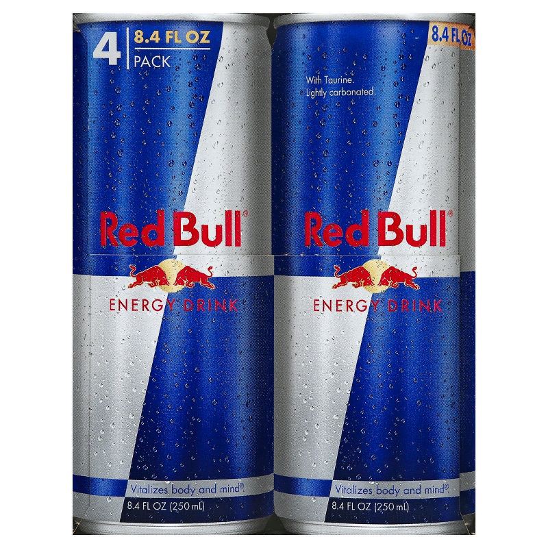 slide 9 of 11, Red Bull Energy Drink - 4pk/8.4 fl oz Cans, 4 ct; 8.4 fl oz