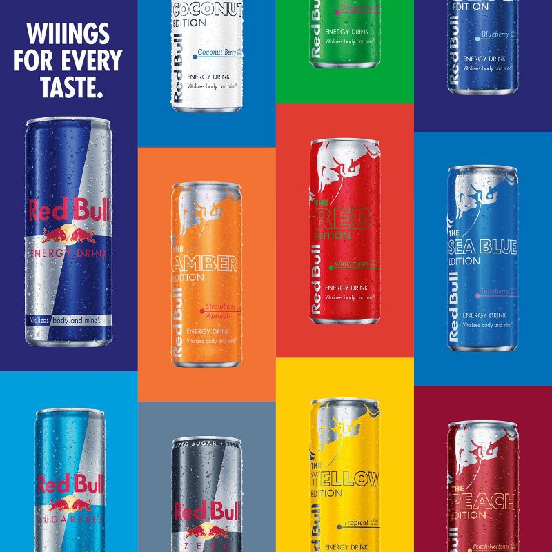 slide 11 of 12, Red Bull Sugar Free Energy Drink - 4pk/8.4 fl oz Cans, 4 ct; 8.4 fl oz