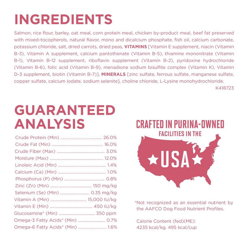 slide 4 of 11, Purina ONE Plus Seafood, Fish and Salmon Flavor Skin and Coat Dry Dog Food - 16.5lb, 16.5 lb