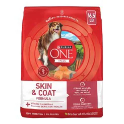 Purina ONE Plus Seafood, Fish and Salmon Flavor Skin and Coat Dry Dog Food - 16.5lb