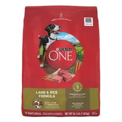 Purina ONE SmartBlend Natural Dry Dog Food with Rice and Lamb - 16.5lbs