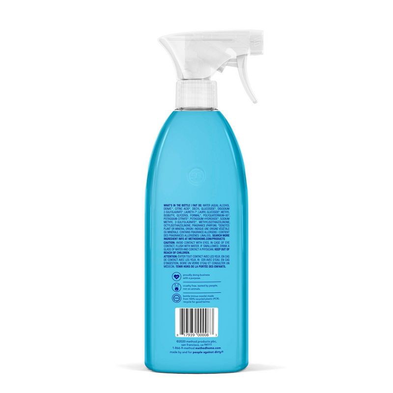 slide 2 of 5, Method Eucalyptus Mint Cleaning Products Bathroom Cleaner Tub + Tile Spray Bottle - 28 fl oz, 28 fl oz