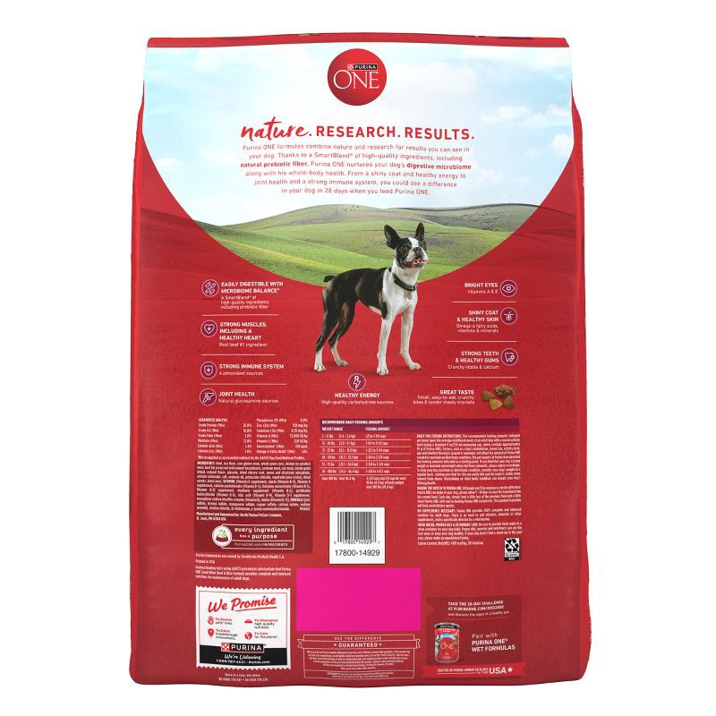 slide 2 of 11, Purina ONE SmartBlend Small Bites Beef & Rice Formula Adult Dry Dog Food - 16.5lbs, 16.5 lb