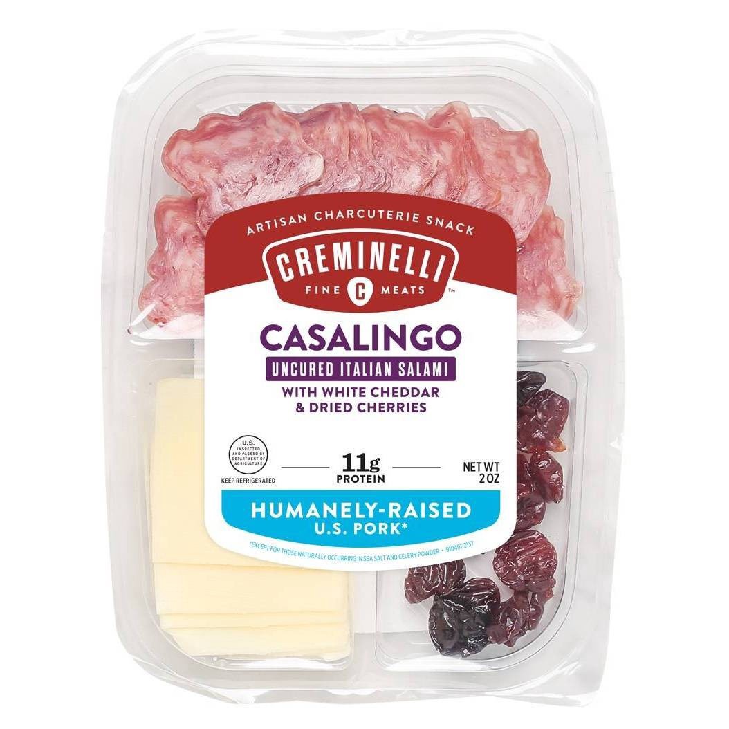 slide 1 of 4, Creminelli Casalingo White Cheddar & Dried Cherries, 2.6 oz