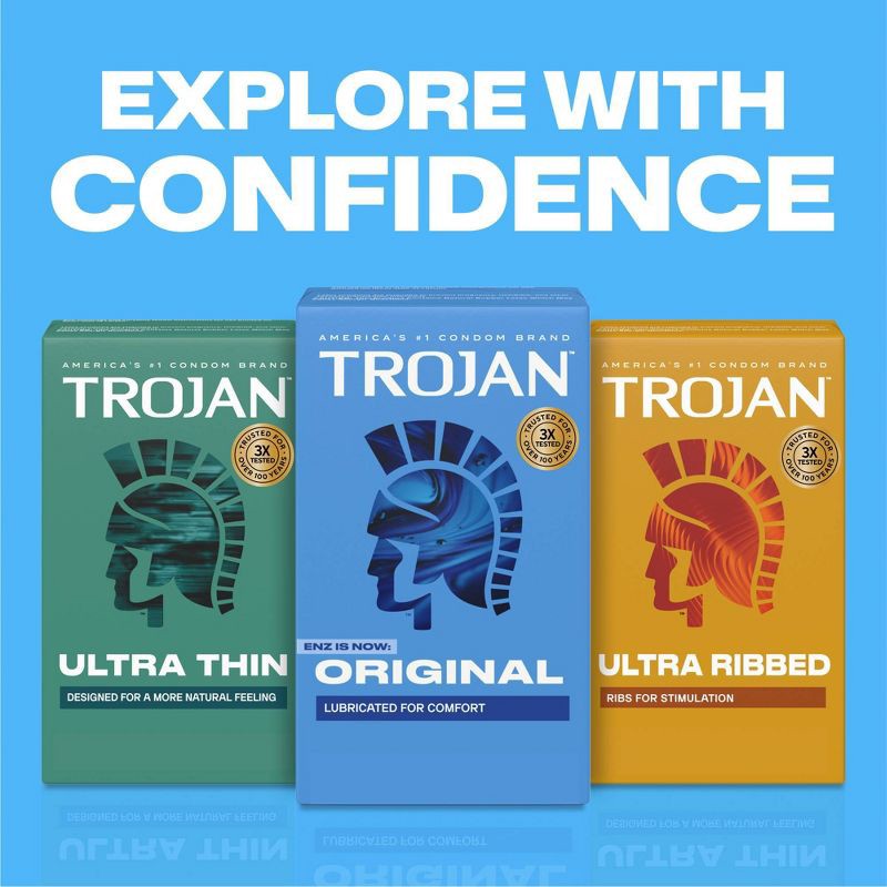 slide 7 of 11, Trojan ENZ Lubricated Latex Condoms Value Pack - 36ct, 36 ct