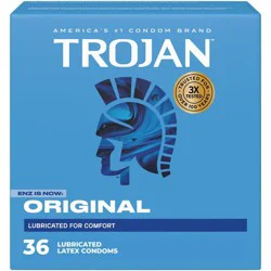 Trojan ENZ Lubricated Latex Condoms Value Pack - 36ct