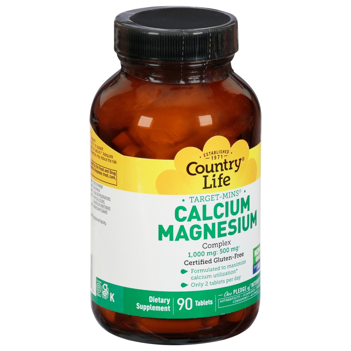 slide 4 of 9, Country Life Target-Mins Tablets Calcium Magnesium 90 Tablets, 90 ct