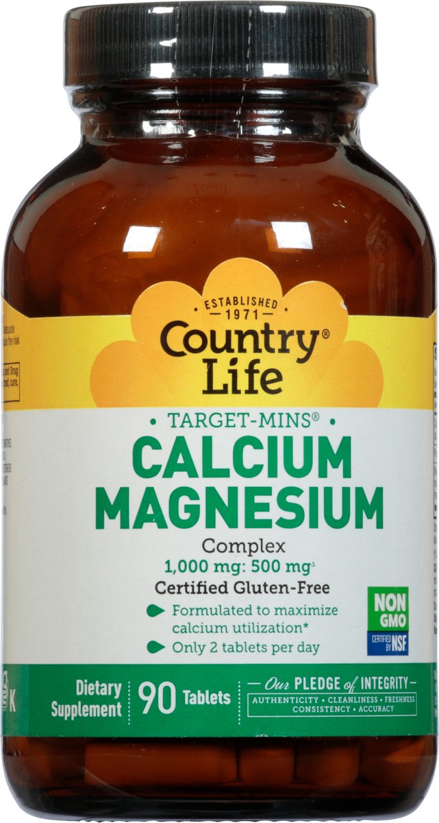 slide 7 of 9, Country Life Target-Mins Tablets Calcium Magnesium 90 Tablets, 90 ct