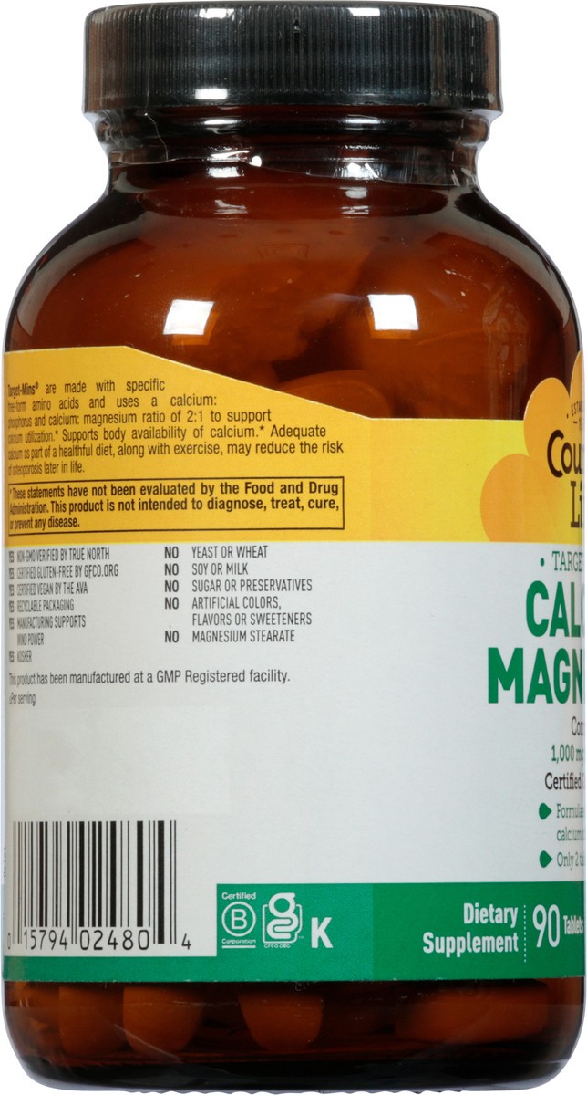 slide 5 of 9, Country Life Target-Mins Tablets Calcium Magnesium 90 Tablets, 90 ct