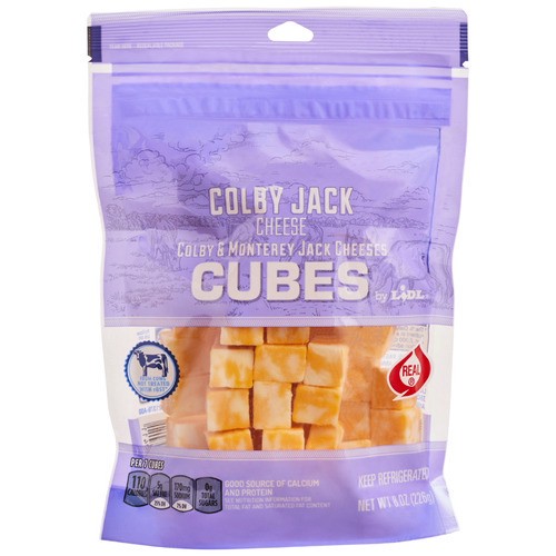 slide 1 of 1, cheese cubes, Colby Jack, 8 oz