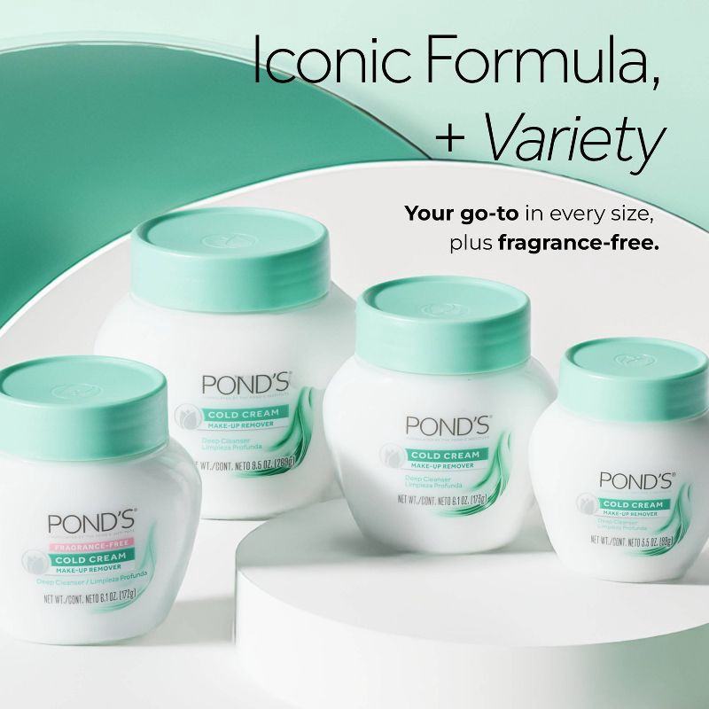 slide 8 of 9, POND's Cold Cream Make-up Remover Deep Cleanser - Scented - 6.1oz, 6.1 oz