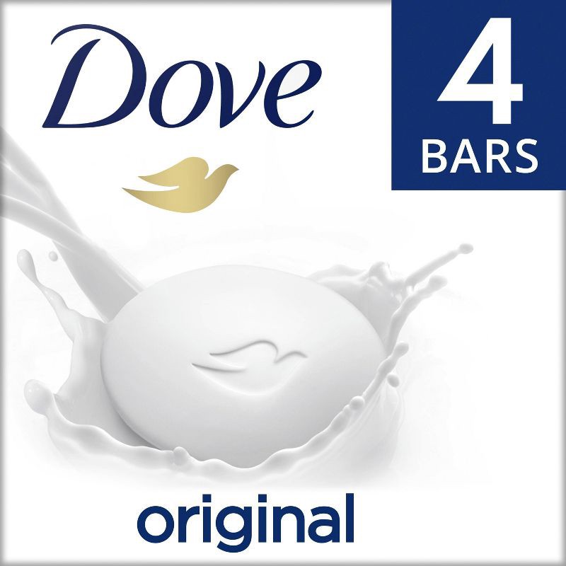 slide 1 of 9, Dove Beauty White Deep Moisture Beauty Bar Soap - 4pk - 3.75oz each, 4 ct; 3.75 oz