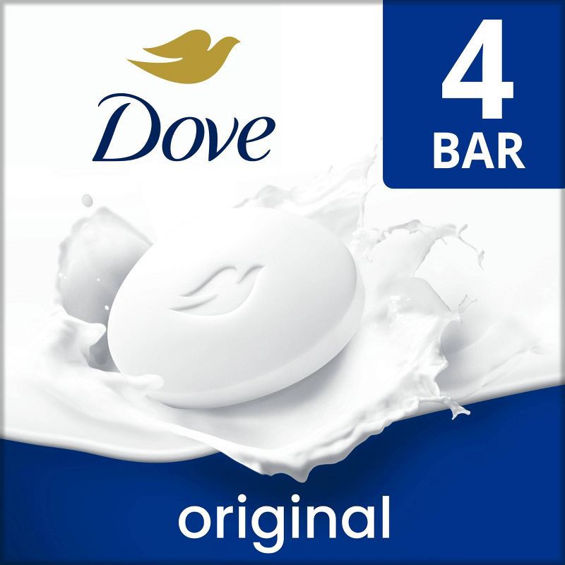 slide 1 of 9, Dove Beauty White Deep Moisture Beauty Bar Soap - 4pk - 3.75oz each, 4 ct; 3.75 oz