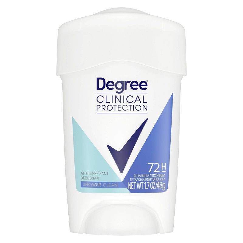 slide 2 of 8, Degree Clinical Protection Shower Clean Antiperspirant & Deodorant Stick - 1.7oz, 1.7 oz