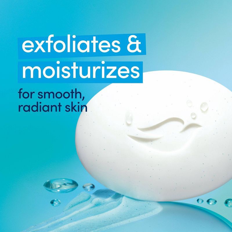 slide 3 of 8, Dove Beauty Gentle Exfoliating Beauty Bar Soap - 4pk - 3.75oz each, 4 ct; 3.75 oz