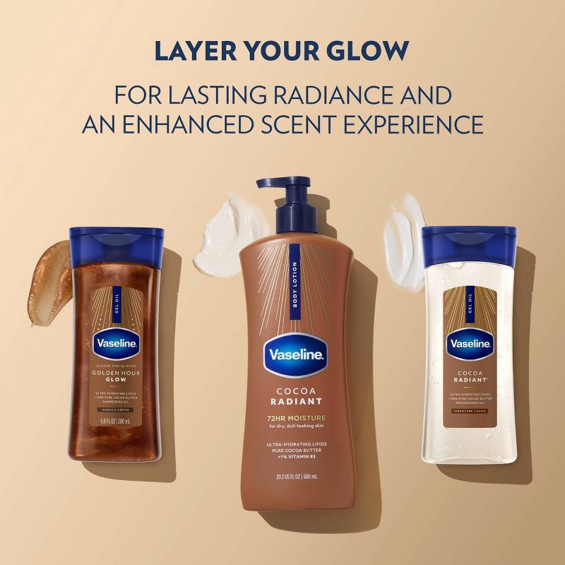 slide 8 of 15, Vaseline Intensive Care Moisturizing Body Lotion with Cocoa Butter Cocoa Radiant - 20.3 fl oz, 20.3 fl oz