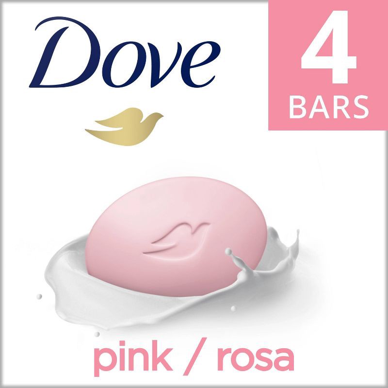 slide 1 of 1, Dove Beauty Pink Deep Moisture Beauty Bar Soap - 4pk - 3.75oz each, 15 oz