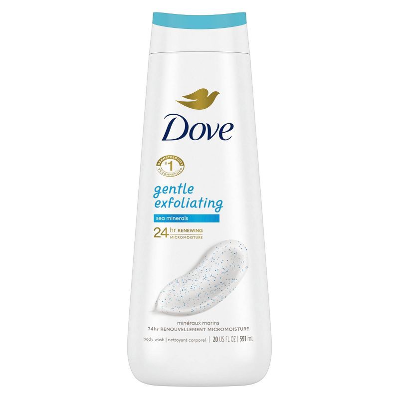 slide 2 of 8, Dove Beauty Dove Gentle Exfoliating Body Wash - Sea Minerals - 20 fl oz, 20 fl oz