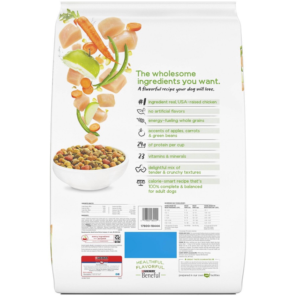slide 2 of 6, Beneful Purina Beneful Healthy Weight with Real Chicken Adult Dry Dog Food - 14lbs, 14 lb