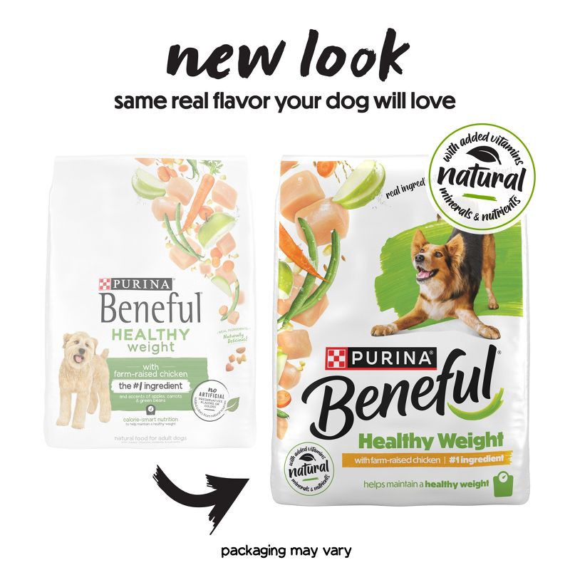 slide 3 of 13, Purina Beneful Healthy Weight Real Chicken Flavor Dry Dog Food - 14lbs, 14 lb