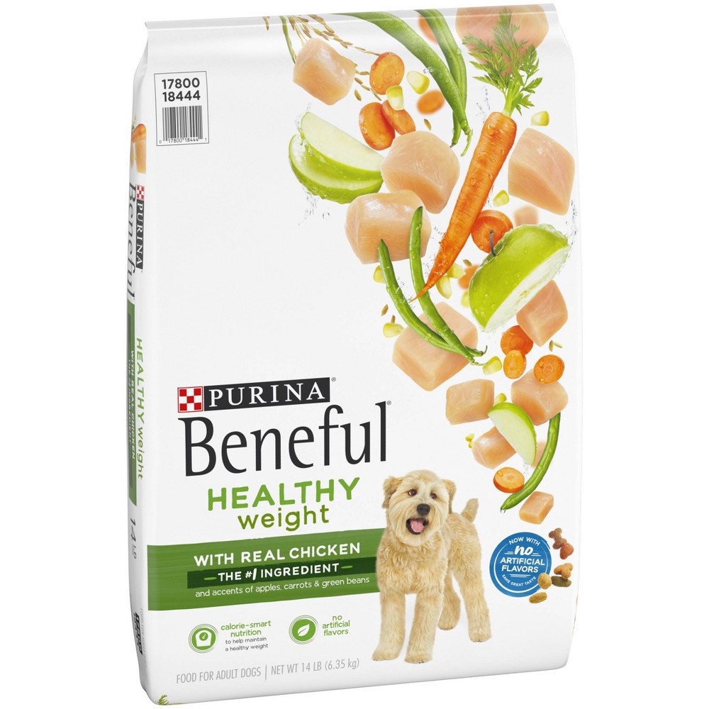 slide 4 of 6, Beneful Purina Beneful Healthy Weight with Real Chicken Adult Dry Dog Food - 14lbs, 14 lb