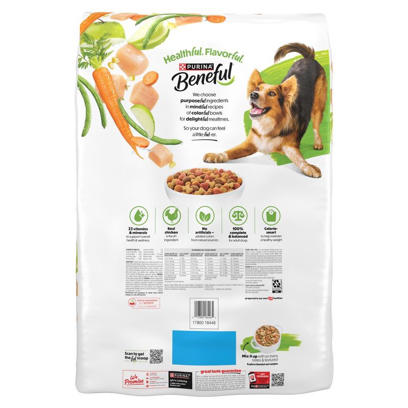 slide 2 of 13, Purina Beneful Healthy Weight Real Chicken Flavor Dry Dog Food - 28lbs, 28 lb