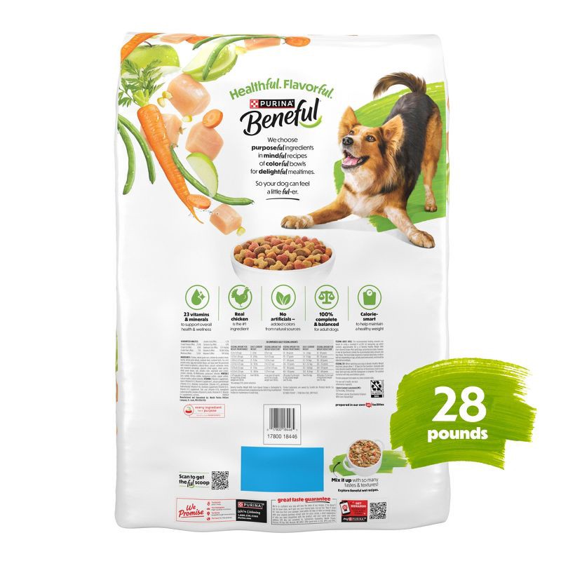 slide 10 of 13, Purina Beneful Healthy Weight Real Chicken Flavor Dry Dog Food - 28lbs, 28 lb