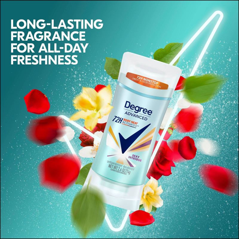 slide 6 of 10, Degree Advanced Motionsense Sexy Intrigue 72-Hour Solid Antiperspirant & Deodorant Stick - 2.6oz, 2.6 oz