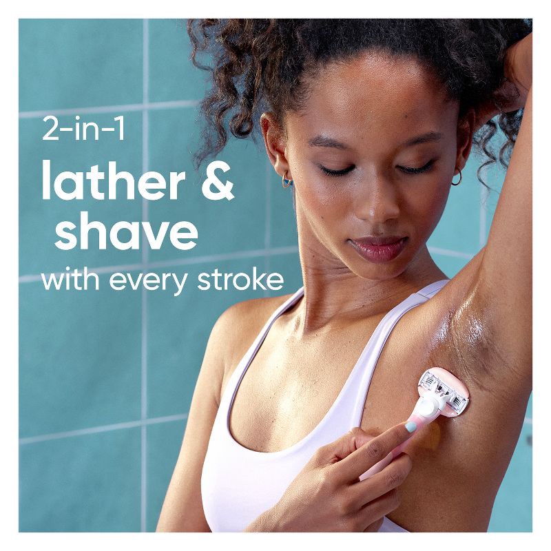 slide 7 of 11, Venus ComfortGlide White Tea Women's Razor Handle, 2 Razor Blade Refills and Shower Holder, 1 ct