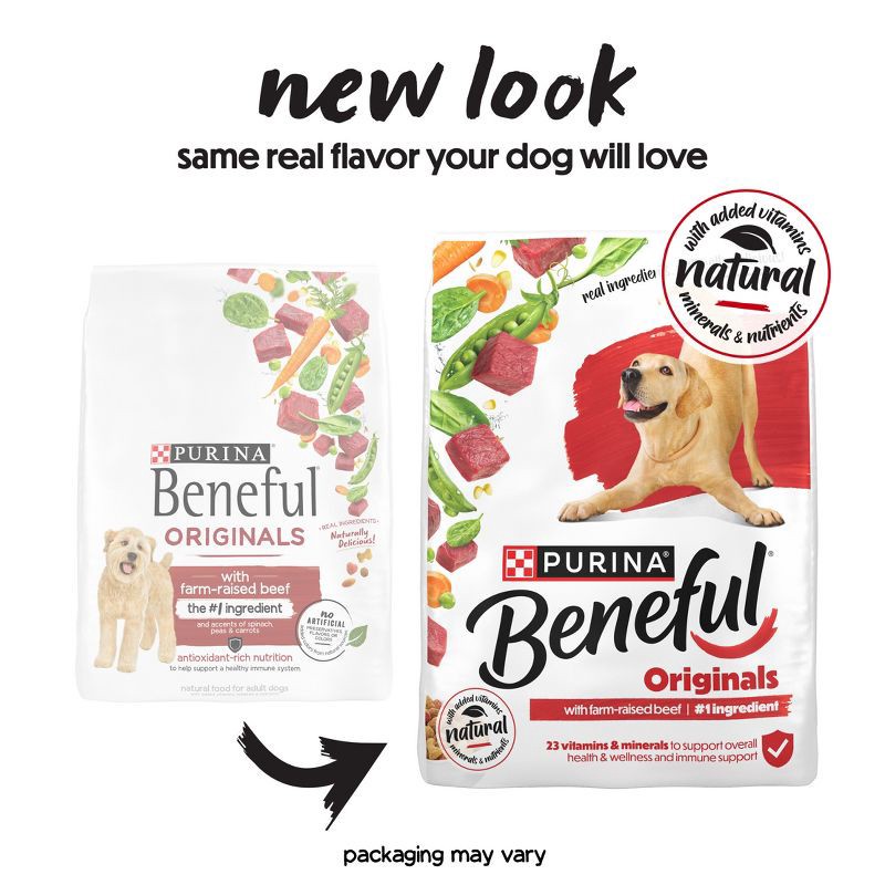 slide 3 of 13, Purina Beneful Originals Real Beef Flavor Dry Dog Food - 28lbs, 28 lb