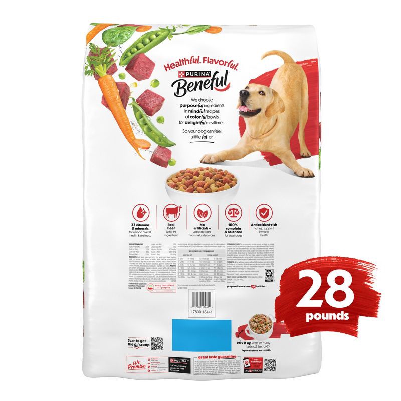 slide 10 of 14, Purina Beneful Originals Real Beef Flavor Dry Dog Food - 28lbs, 28 lb