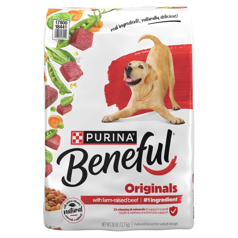 slide 1 of 13, Purina Beneful Originals Real Beef Flavor Dry Dog Food - 28lbs, 28 lb