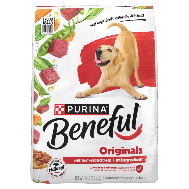slide 1 of 13, Purina Beneful Originals Real Beef Flavor Dry Dog Food - 14lbs, 14 lb