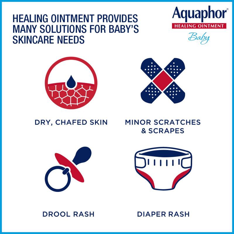 slide 2 of 15, Aquaphor Baby Healing Ointment - Advanced Therapy to Help Heal Diaper Rash and Chapped Skin - 3oz. Tube, 3 oz